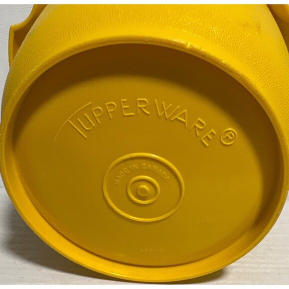 Vintage Tupperware Servalier Yellow Bowl With Push Lid Model 886-15 Canada - Picture 4 of 9